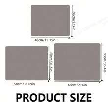 1pc Ultra Soft Crystal Velvet Semi-Circle Bath Mat - Quick Dry, Anti-Slip, Machine Washable, 0.43cm Thickness, Providing Utmost Comfort, Fitted, Polyester, Bathroom Rug - Multicolor - View 7