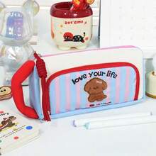 New Cute Puppy Pencil Case, Large Capacity, Highly Attractive, Unisex Pencil Bag, Cartoon Stationery Pencil Box - Multicolor - View 14