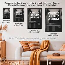 1pc Upload Your Favorite Album Covers, Personalized Music Printing, Singer And Album Wall Artworks, A Musical Gift For Your Fans, Personalized Album Posters, Room Decor, Custom Poster, Customized Wall Art, Pictures Custom Photo, Customizable Things, Optional Frame. - Multicolor - View 5