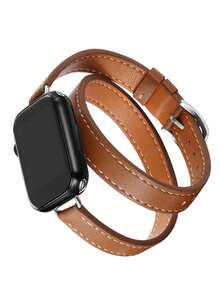 1PC Women Fashion Leather Watch Strap Compatible With IWatch 38mm 40mm 41mm 42mm 44mm 45mm 46mm 49mm, Stylish Black, Brown Leather Watch Band Compatible With Apple Watch Series Ultra 3/2/1 11 10 9 8 7 SE3 6 5 4 3 2 1, Fashion Smart Watchband Compatible With Apple Watch Bands, Bracelet Watch Strap Accessories - 38/40/41/42mm (S10/11) - View 15
