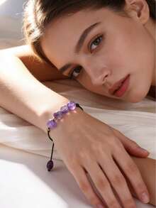 12 Zodiac Natural Stone Handmade Braided Bracelet, Friendship Bracelet For Women - Bracelet - View 7