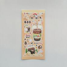 可爱卡通浣熊贴纸，ins风卡通动物装饰贴纸，适用于剪贴簿、相册、行李箱/笔记本电脑/滑板/吉他/冰箱/头盔/日历等，是生日和节日礼物的绝佳选择，也是剪贴簿用品和文具的趣味贴纸。 - 卡通浣熊貼紙 - 查看 9