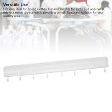 Wall Mounted Clothes Drying Rack 23.6 Inch Retractable Hidden Laundry Drying Mesh Net For Laundry Room Bathroom - White - View 9
