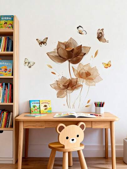 1PC- Wallpaper -Boy Kids Room Decor Home Self-Adhesive Baby Nursery Decor Girl Decor Wallpaper Removable Wall Stickers For Wall Decor Living Room, Girls Bedroom, Window Stickers – Cute & Creative For Wall Art Kids Room Decor Bedroom Decor