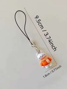 Uroczy, czarny, stopowy, 2-częściowy, uniwersalny smycz do telefonu z motywem uroczego kota, futerał ochronny na kamerę CCD, pasek zabezpieczający przed zgubieniem, odpowiedni do ozdabiania telefonu, tabletu, Kindle'a, aparatu, torby, prezentu dla miłośnika kotów, smycz do telefonu, prezentu urodzinowego na Wielkanoc - Wielokolorowe - Zobacz 5