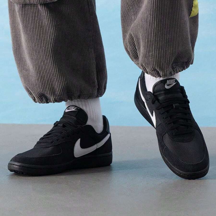 Nike FIELD GENERAL Casual Shoes, Shock-Absorbing Breathable Men's Daily Travel Shoes HF3165-001 - Black/White/Black - View 1