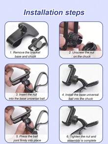 Giá đỡ điện thoại ô tô xoay 360° - Giá kẹp đa năng, phù hợp với bảng điều khiển và cửa gió điều hòa, lực kẹp điều chỉnh được, thao tác bằng một tay - Giá đỡ điện thoại định vị ô tô dành cho mọi loại điện thoại thông minh. - A - Xem 8