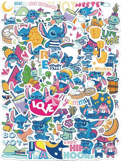  Disney 40 PCS Stitch Stickers For Adult Candy Jar Labels And Sweet Treat Packaging Accents Ideal For Creating Playful Candy Jar Labels And Enhancing Sweet Treat Packaging Accents