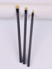 3 Pcs Eyebrushes For Eyebrows Design Draw Or Sketch The Shape And Help To Perfect Application - Black - View 1