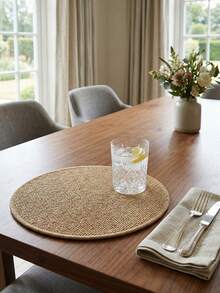 1pc, Machine Washable Premium Faux Sisal Round Decorative Rug, Faux Cat Paw Design, TPR Non-Slip Bottom, Anti-Slip, Wear-Resistant, Foldable And Easy To Store, Living Room Rug, Coaster, Available In Various Sizes, Bedroom Rug, Bedside Rug, Bathroom Rug, Simple Stylish And Elegant, Suitable For Various Scenes And Daily Use, Theme Party, Suitable For Kitchen, Bathroom, Living Room, Dining Room, Study, Bedroom And Other Entryway Decor - Camel - View 7