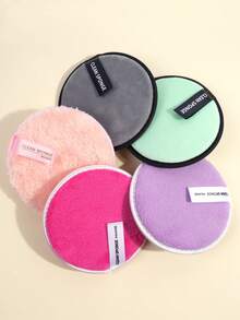 MAANGE 5pcs Soft Skin-Friendly Makeup Remover Sponges, Cleaning Tools, Portable Travel - Multicolor - View 3
