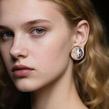 2个白色章鱼造型洁净玻璃双喇叭耳塞耳廓扩张器耳扩重量夏季身体穿刺饰品女士/圣帕特里克节女士耳环新款饰品礼品 - 玻璃-2 - 查看 7