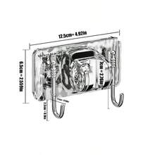 1PC Water Ripple Shower Head Holder, No-Drill Bathroom Shower Bracket, Adjustable Shower Head Hook Base, Waterproof Strong Adhesive Mount - Upgraded Shower Head Holder (1 Piece) Transparent Silver - View 8