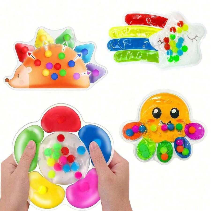 Brinquedos de Classificação de Cores Variadas, Brinquedos Sensoriais, Jogo de Habilidades Motoras Finas para Crianças Pequenas, Brinquedos de Correspondência de Cores, Atividades de Aprendizagem Pré-Escolar, Brinquedos Educacionais Montessori Calmantes, Adequados para Meninos e Meninas de 1 a 3 Anos, Podem Ser Usados como Presentes (Estilo e Cor Enviados Aleatoriamente)