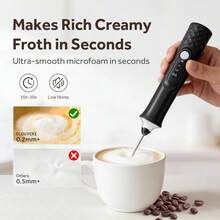 New Electric Milk Frother, Handheld Milk Foamer, Coffee Milk Frother, Milk Mixer - Multicolor - View 3
