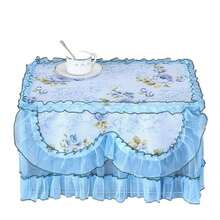Romantic Lace Microwave Cover Flounce Home Decor Polyester Square Home Cover Cloth Modern Minimalism High-Quality - Multicolor - View 13