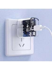 1/2/3个20W美规插头充电器适配器，白色便携式墙充，高效快充，兼容 17 Pro Max/17 Pro/17/Air/17/15/16/14/13/12/11/XS/XR/8/7/6， - 美規A型插(110-127V) - 查看 4