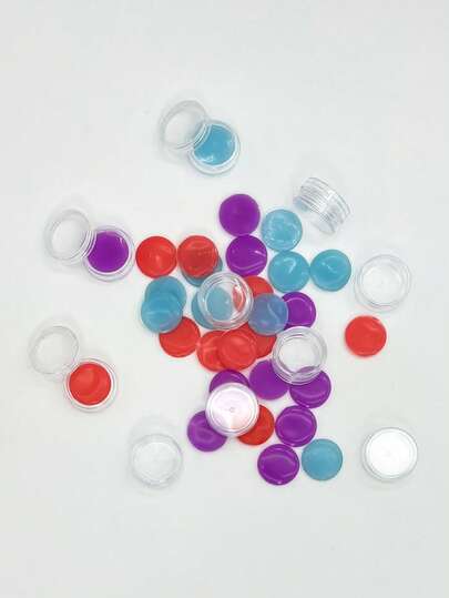 10件套钻石画点钻胶工具套装，彩色墨水，DIY圆形瓶装胶水，10支红色，10支蓝色，10支紫色，每瓶2支，共5瓶