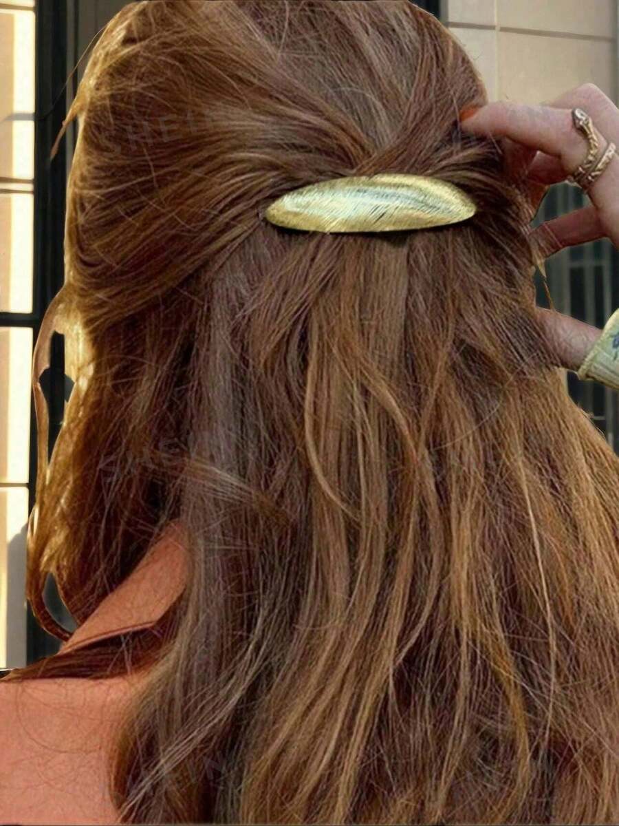 2026 New Arrival Metal Niche Design Spring Clip Hair Clip, High-End Hair Slides Side Bangs Hair Clip, Hair Claws, Hair Barrettes - Multicolor - View 1