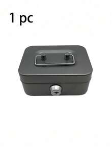 Alcancía con cerradura y 2 llaves, puede almacenar monedas, efectivo, objetos de valor, tarjetas, documentos, caja de metal portátil con ranura para monedas, adecuada para uso diario en la oficina, regalo para amigos y decoración del hogar - Multicolor - Ver 15