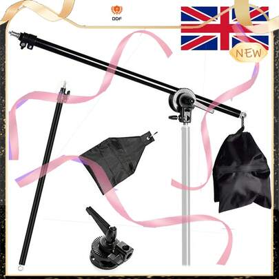 Studio Photo Video Light Stand Telescopic Boom Arm Holder 360 With Sandbag UK From Ddf The Best Price