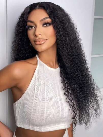 GABRIELLE Parrucche in capelli umani con frontale in pizzo a onde profonde, densità 250%, pre-pizzicate, trasparenti, 13x4, 13x6, parrucche in capelli umani con frontale in pizzo riccio profondo per donne, pronte da indossare, 9x6, 5x5, 6x4, pronte da indossare, parrucche in capelli umani senza colla, parrucche in capelli umani con frontale in pizzo riccio pretagliato, parrucche ricce profonde per donne, capelli brasiliani, nodi decolorati, colore naturale, attaccatura dei capelli naturale, parrucca in capelli umani con taglio corto pixie 13x1