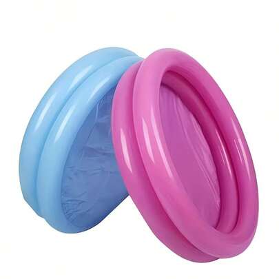 充气PVC便携式双层水桶，适用于海滩、度假、日光浴、后院、室内外使用，是水上活动、泳池派对、夏季娱乐、海滩休闲和庆祝活动的理想之选。