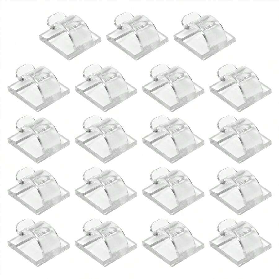 Hooks For Outdoor String Lights Clips 15 Pack Clips Clear Light Hook With 15 Waterproof Adhesive Backing - A - View 1