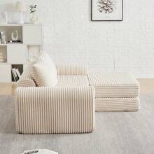 Sofas & Couches - Beige + Corduroy + 2 Seat + Modern - View 7