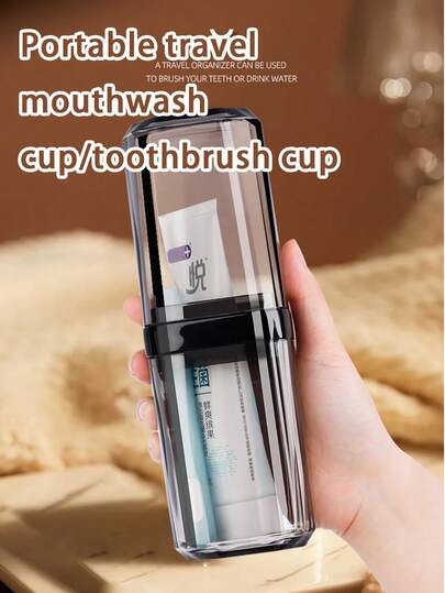 1/2 حامل فرشاة أسنان محمول، للحفاظ على نظافة فرشاة أسنانك في أي وقت وأي مكان! حامل فرشاة أسنان للسفر، غطاء كوب فرشاة أسنان محمول، مناسب للسفر والتخييم والرحلات العمل والمدرسة، كوب فرشاة أسنان متعدد الوظائف، كوب غسيل للسفر، مجموعة تخزين فرشاة الأسنان والأدوات الصحية