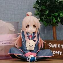 Figura decorativa en pose sentada, con diseño detallado de uniforme escolar, decoración de escritorio adorable y sonriente, modelo coleccionable de estilo anime 2D, excelente regalo - Multicolor - Ver 9