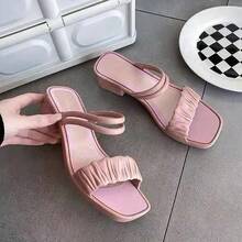 Women Heeled Sandals - Pink - View 8