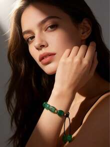 12 Zodiac Natural Stone Handmade Braided Bracelet, Friendship Bracelet For Women - Bracelet - View 4