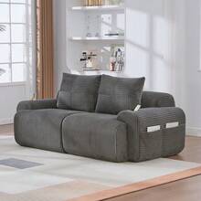 Sofas & Couches - Dark Gray + Corduroy + Foam + 2 Seat-2 - View 7