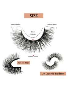 14 Pairs 8D Russian Faux Eyelashes - Fluffy & Thick, Striped Design Enhances 3D Effect, Instantly Brightens Eyes - View 3