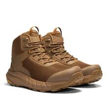 Botas de trabajo tácticas militares para hombre Botas de combate de cuero para motocicleta - Caqui - Ver 10