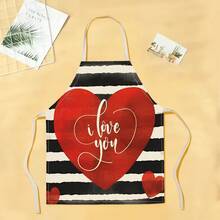 1pc Snow Mountain Pattern Apron, Creative Funny Fashion Printed Apron, Home Cleaning Apron, Easy Clean Kitchen Cooking Apron, Creative Home Apron - Multicolor - View 17