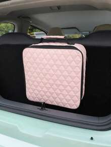 1pc Large Capacity Car Trunk Organizer - Made Of Waterproof And Durable Fabric, Can Store Electric Vehicle Charger, Cables, Tools And Camping Gear - Keeps Trunk Tidy And Organized, With Carrying Handle, Suitable For SUV, Sedan, Hatchback, Car Interior Accessories - Multicolor - View 12