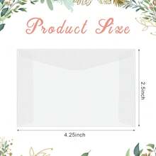 Pcs Glassine Ticket Envelopes For Wedding Favor Mini Frosted Envelopes For Ticket Holders Stamp Collecting Supplies Seeds Coin Card, 4.45 X 2.7 Inches - One Size - View 4