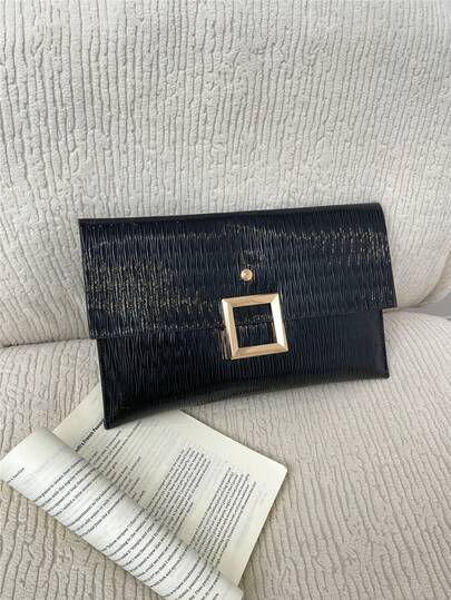 大容量手拿包，可装化妆品和手机，时尚派对/约会手提包，女士