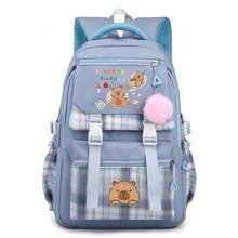 Capybara Cute Anti-Tumbling Backpack School Backpack Teen Backpack Laptop Backpack With Pom Pom Backpack Travel Backpack Casual, Back To School Gift Cute Cartoon Backpack - Lightweight With Adjustable Straps -Student Backpack Backpack School Bag,Back To School Supplies School Essentials Stationery Supplies Backpack - Multicolor - View 11