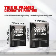1pc Upload Your Favorite Album Covers, Personalized Music Printing, Singer And Album Wall Artworks, A Musical Gift For Your Fans, Personalized Album Posters, Room Decor, Custom Poster, Customized Wall Art, Pictures Custom Photo, Customizable Things, Optional Frame. - Multicolor - View 7