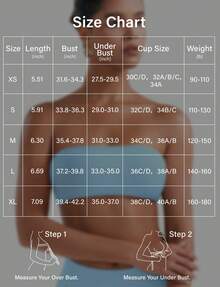 VOYJOY Impact Backless Bandeau Bra Workout Strapless Bandeau Basic Tank Top Adjustable - 冰藍色 - 查看 4