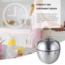 1pc Cute Kitchen Timer, Mechanical Countdown Timer, 60 Minutes, Animal, Egg, Fruit Shaped, Time Management, Baking Fun, Boiling Eggs - Multicolor - View 7