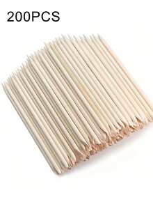 5/10/100/200/500/1000 支装木制指甲棒，双面多功能角质层推棒，美甲修脚工具，卸甲工具，美甲工具，美甲用品，美甲工具，美甲用品，美甲工具，美甲艺术工具，返校季，美甲，美甲工具（适用于假指甲） - 彩色 - 查看 13