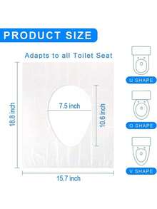 Disposable Travel Toilet Seat Cover, Portable Waterproof Toilet Mat, Business Travel Necessity, Bathroom Decor, Summer - B - View 3