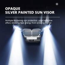 SEAMETAL 汽车挡风玻璃遮阳罩，汽车前窗遮阳板，汽车防晒罩，防紫外线 - A - 查看 7