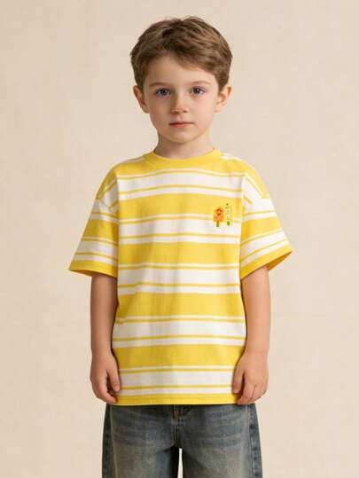 Balabala Unisex Short Sleeve T-Shirt, Classic Round Neck Design, Soft & Comfortable Fabric, Easy Care, Suitable For Summer