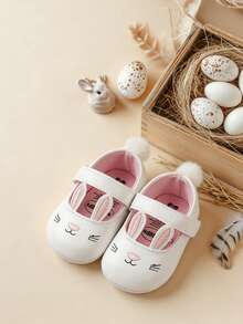 婴幼儿女童玛丽珍公主婚礼舞鞋，防滑学步鞋，复活节派对服装鞋 - 白色 - 查看 4