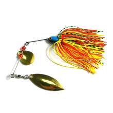 Mồi câu cá HENGJIA 1 cái 17g Đầu Buzzbait Kim loại cứng đính kim sa Mồi câu cá Wobbler Chìm Mồi câu cá Spinnerbait Lưỡi câu - Nhiều màu - Xem 9